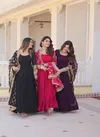 Jf 957 59 Designer Faux Georgette Gown With Dupatta Wholesale Online